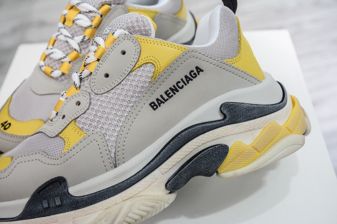 Balenciaga Triple S Sneaker Grey Yellow、mysite、Cacoeks