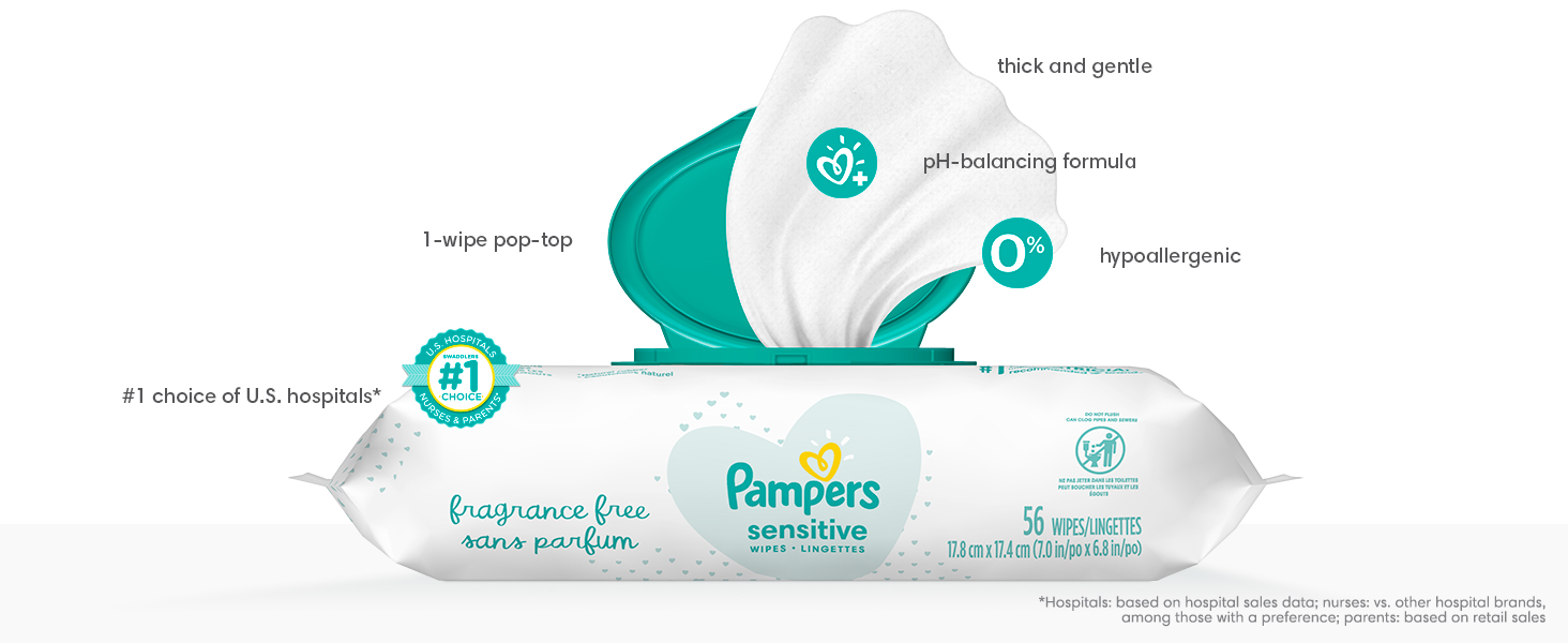 Pampers Sensitive Wipes