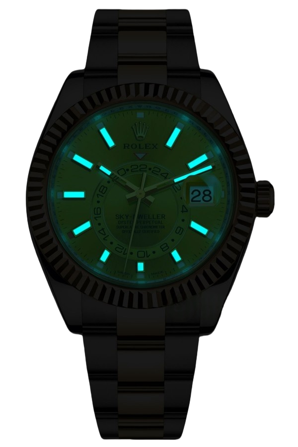 Rolex Sky-Dweller Black Dial Super Clone Swiss Replica Watch Oyster Bracelet Ref M326933-0001 Swiss 9001 Movement