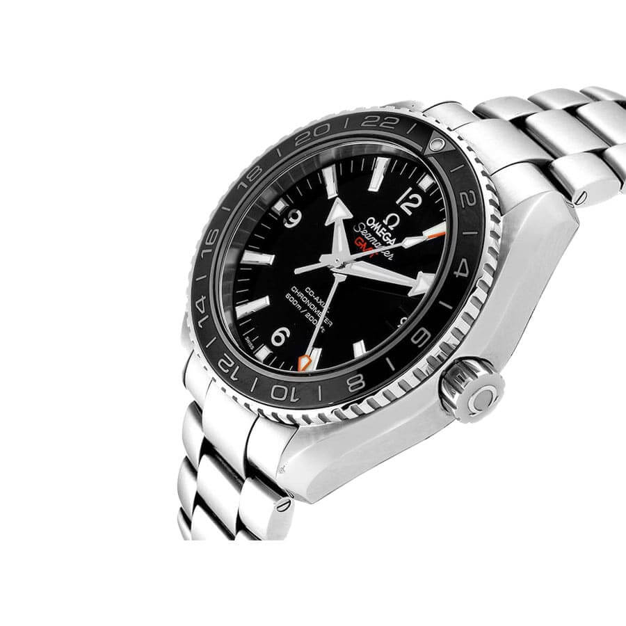 omega seamaster planet ocean steel 232 30 44 22 01 001 black dial 2