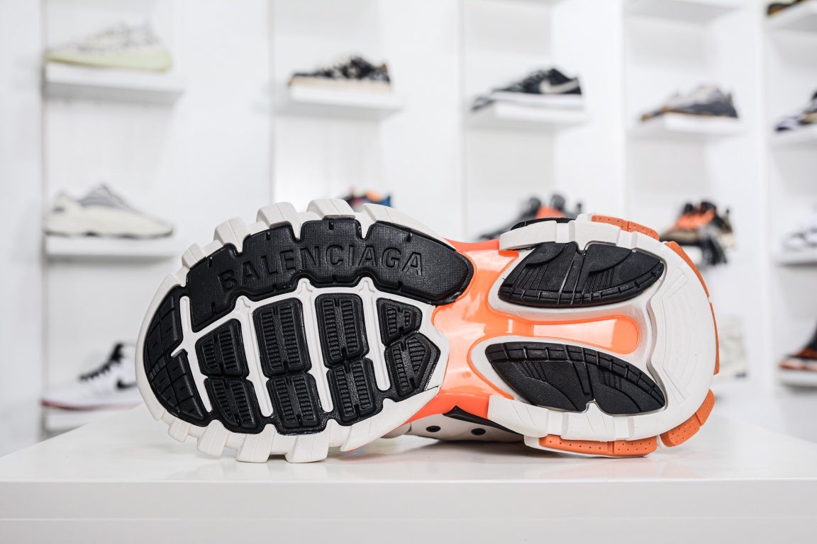 Balenciaga Track Mule in White Orange、mysite、Cacoeks