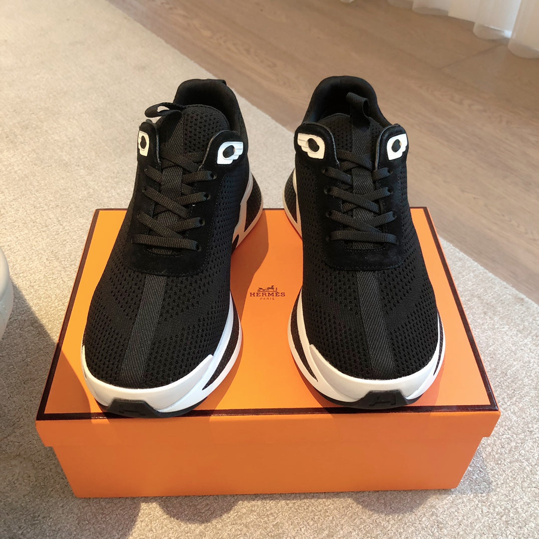 HEROS SNEAKER IN BLACK BREATHABLE MESH FABRIC、mysite、Cacoeks