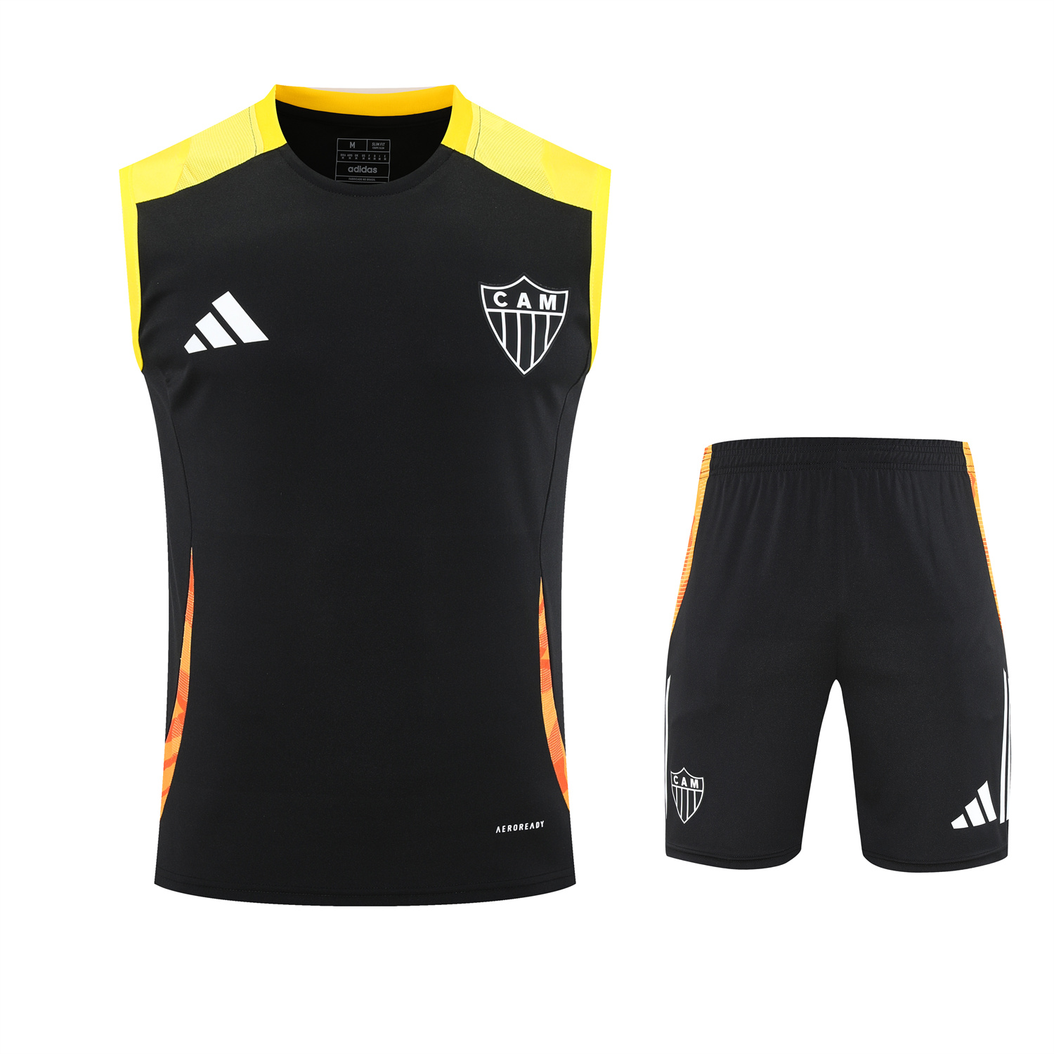 UltraTrikot-Atletico Mineiro 25-26 Vest Training Set - Black Vest With Black Shorts