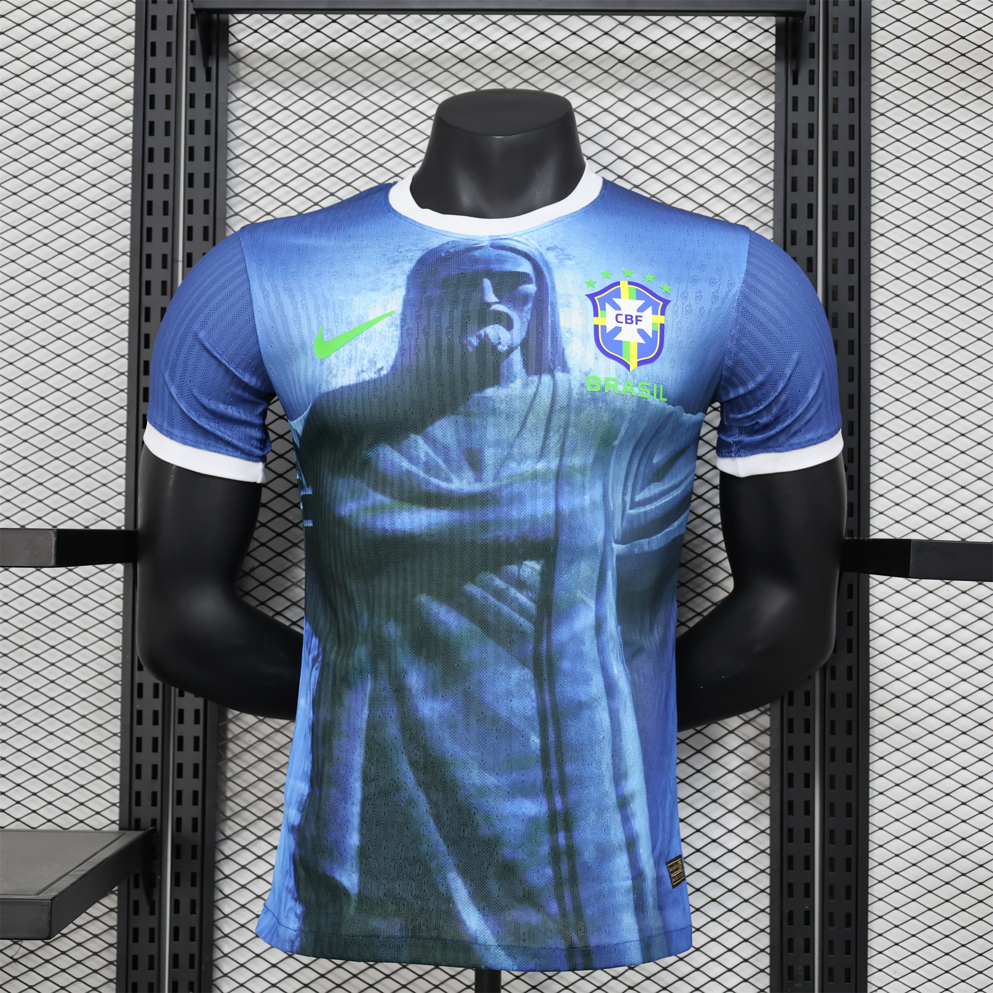 Higojerseys-Brazil 2024 Blue Christ the Redeemer Statue Jersey - Player Version