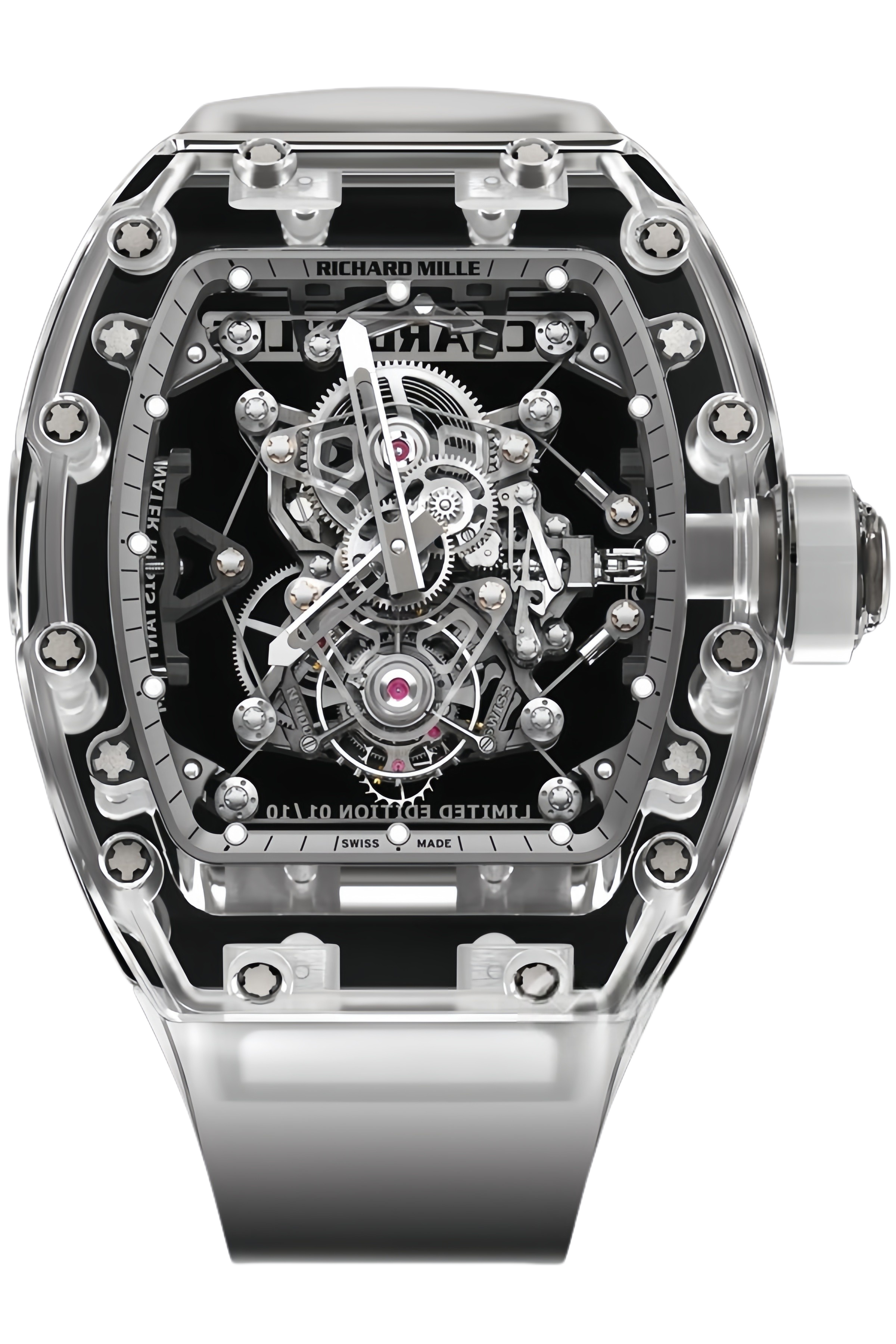Richard Mille RM 56-02 Sapphire Super Clone Watch – Transparent Case Skeleton Dial Replica