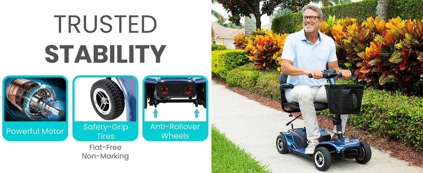 4 wheel mobility scooter electric wheelchair for adults seniors