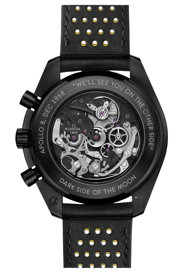 Omega Speedmaster Dark Side Ref. 311.92.44.30.01.001 Super Clone Watch – Black Dial Ceramic Case Leather Strap Fake Replica