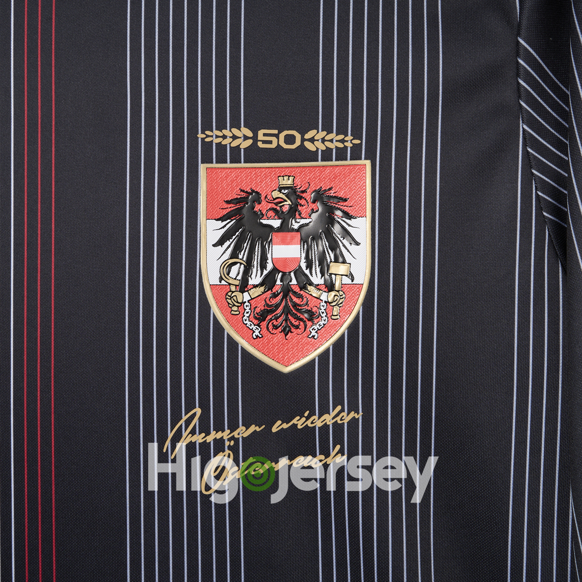 Higojerseys-Austria 2024 50th Anniversary Long Sleeve Jersey - Fans Version