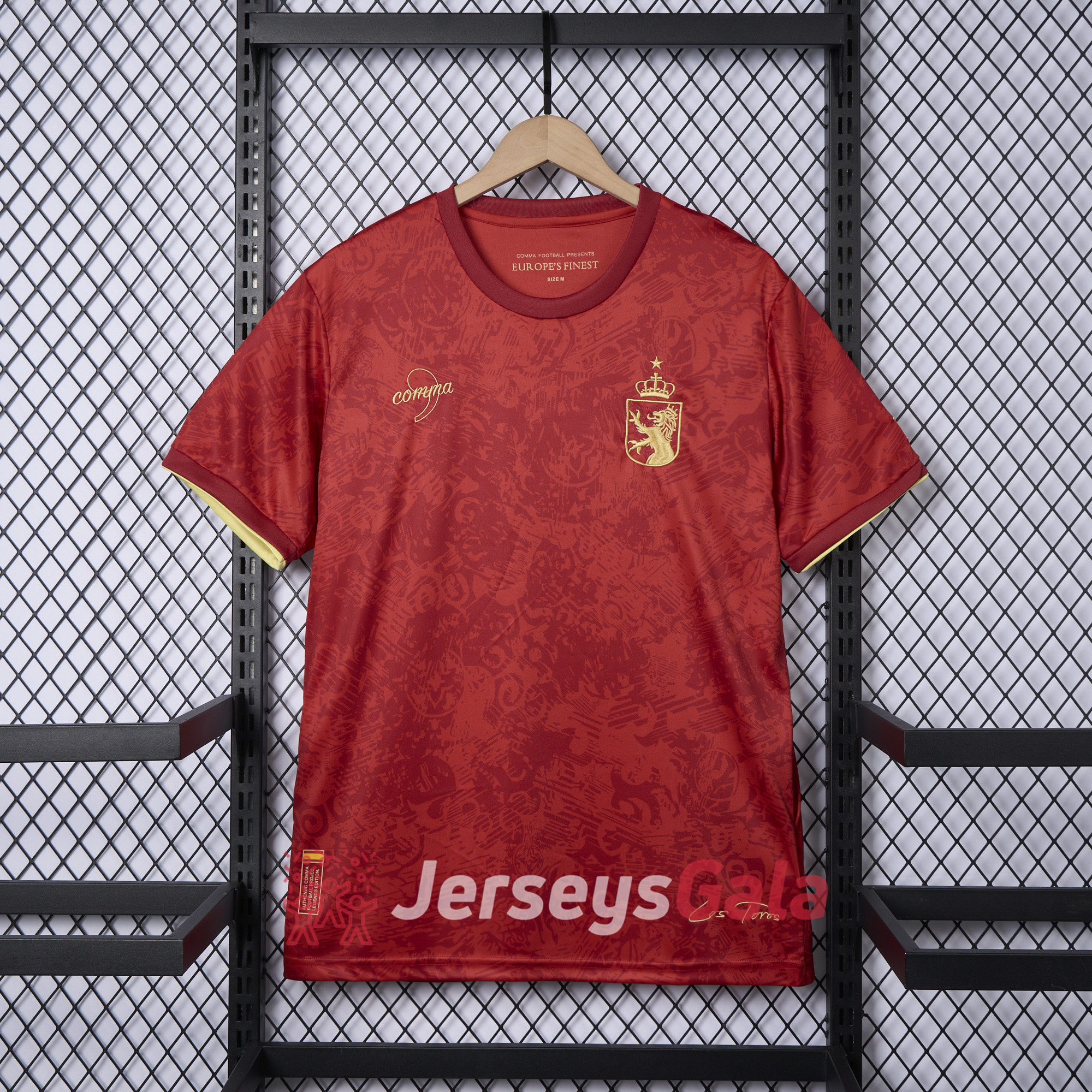 JerseysGala.com | Spain 2024-25 COMMA Red Special Edition Jersey - Fans Version -Customize Name, Number and Patch | Worldwide Shipping