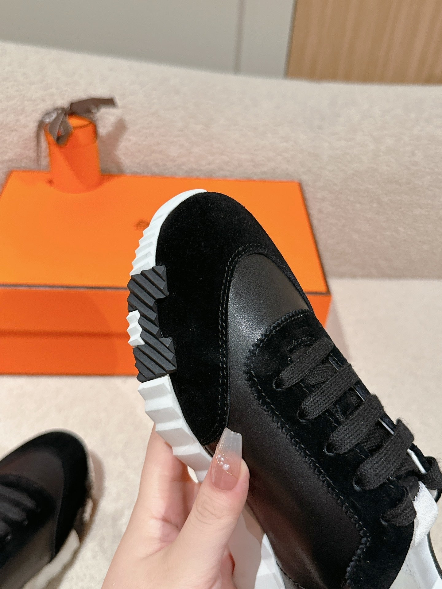 MAINLAND SNEAKER IN BLACK SUEDE AND CALFSKIN、mysite、Cacoeks