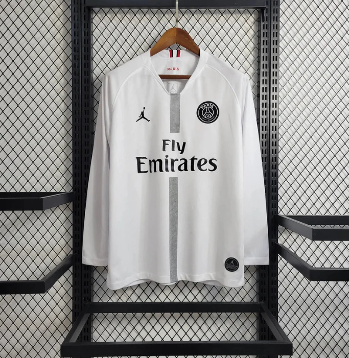 2018/2019 Retro Long Sleeve Psg Paris Saint-Germain Away Football Shirt1:1 Thai Quality:football jersey mysite: unitedjerseyfootball 邓江浪:football