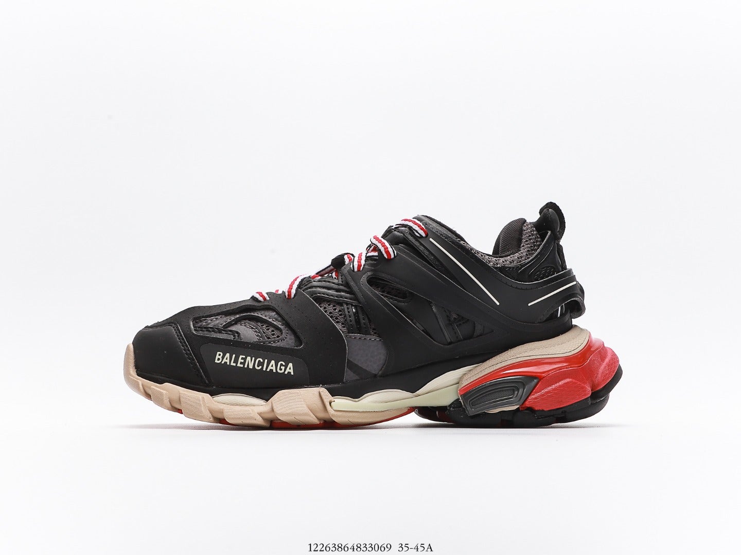 Balenciaga Track Trainer in Black Red、mysite、Cacoeks