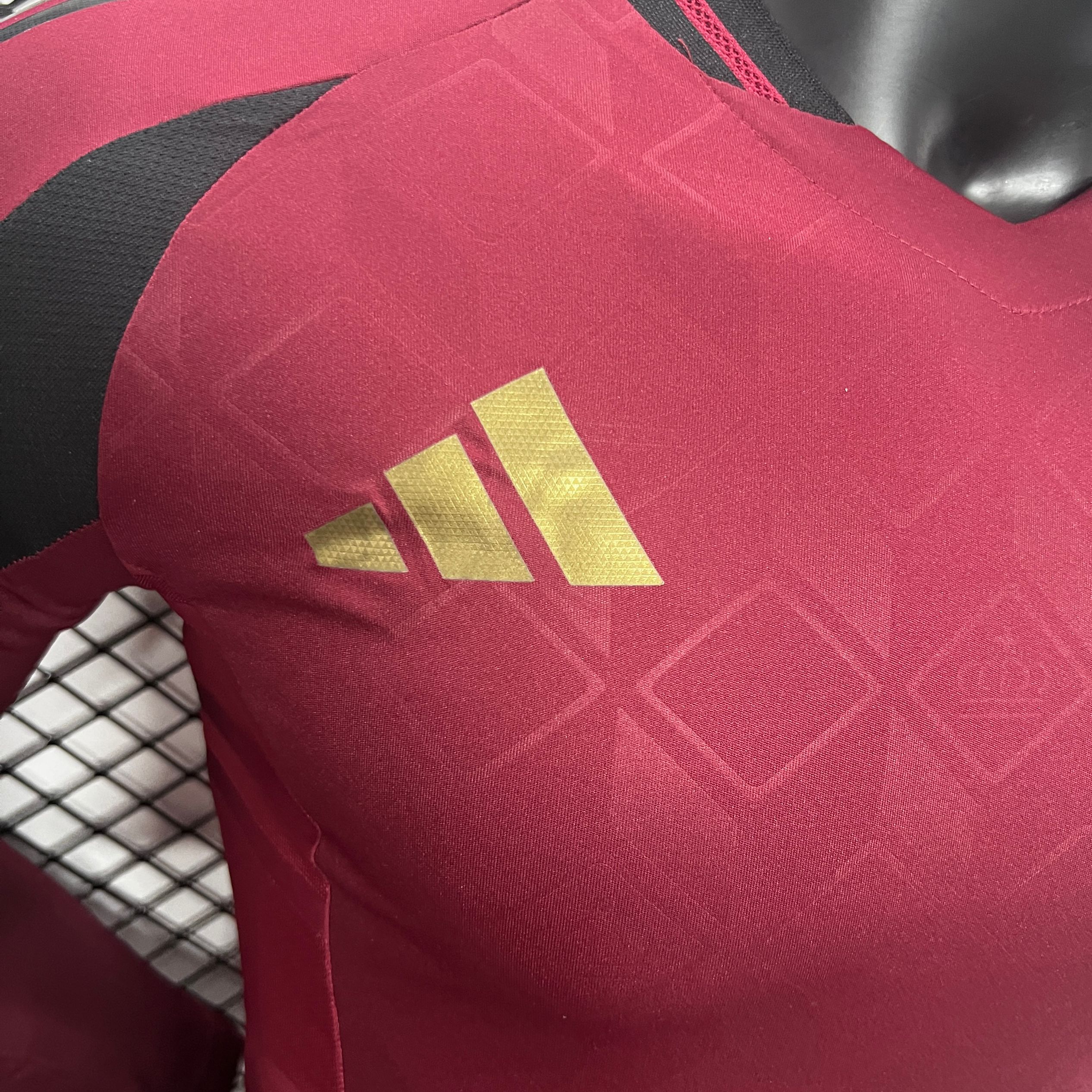 SIUjerseys-Belgium 2024 Home Stadium Long Sleeve Jersey - Player Version