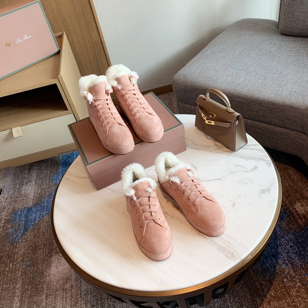 LP WINTER NUAGES SNEAKERS LIGHT PINK LAMBSKIN、mysite、Cacoeks