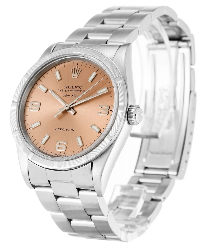 Replica Rolex Air-King 34mm Salmon Dial 14010M-fasswatch