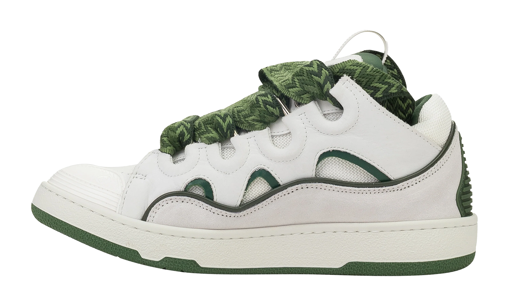 BASKETS CURB "Blanc/Kaki"、mysite、Cacoeks