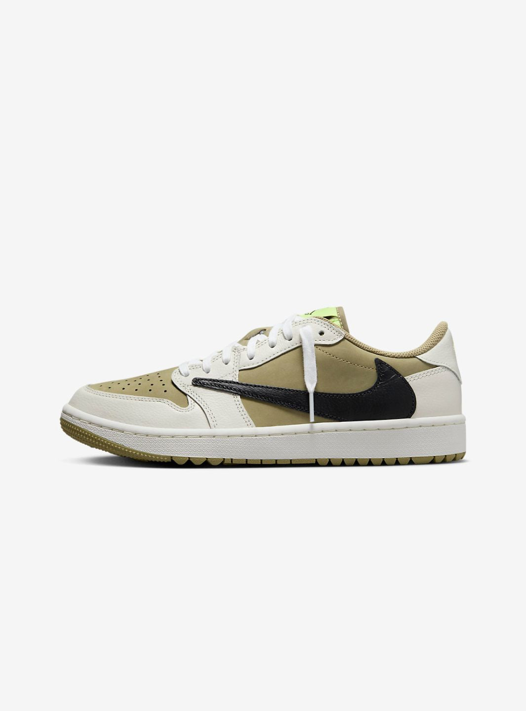 Air Jordan 1 Retro Low Golf Travis Scott Neutral Olive、JORDAN、Cacoeks