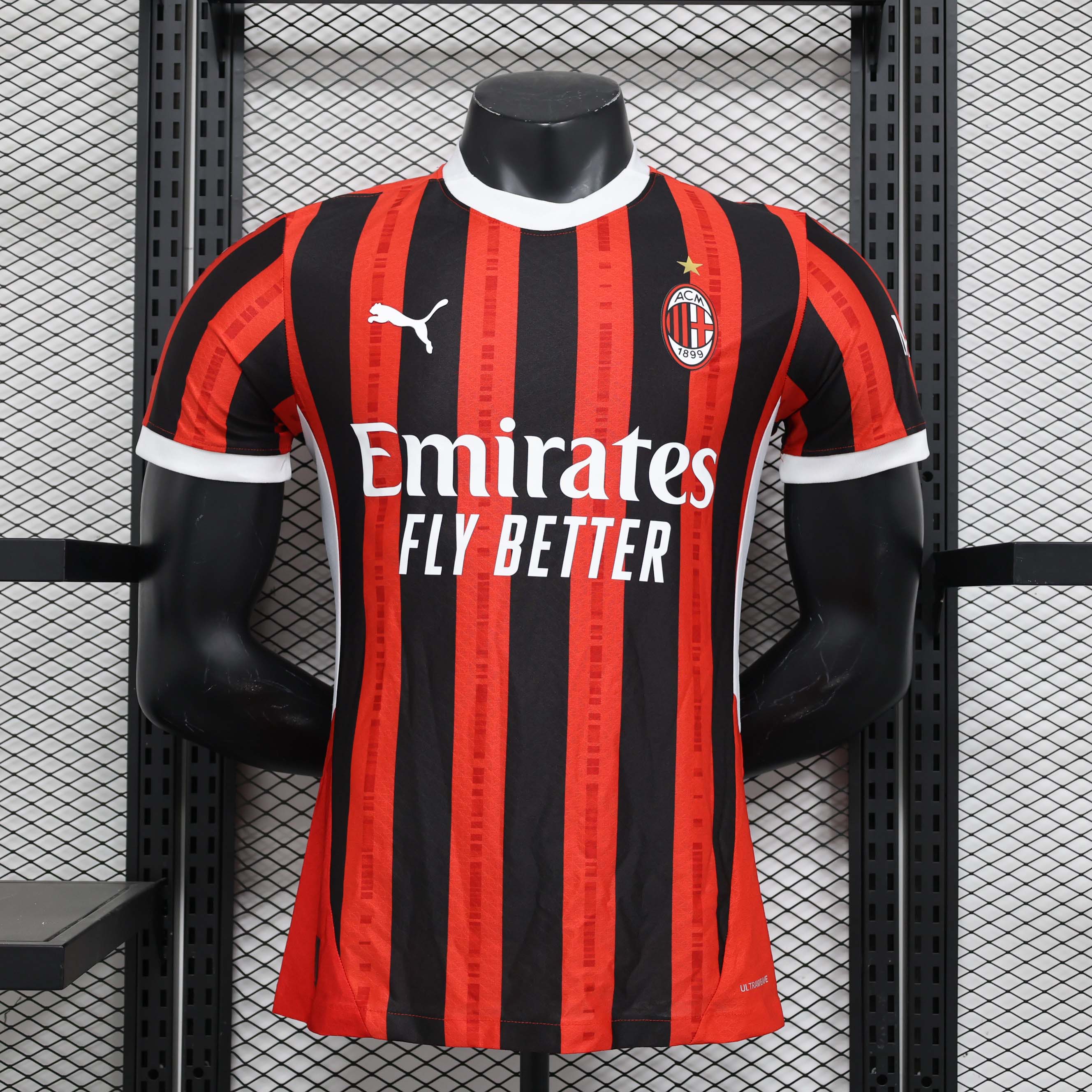 2024/2025 Player Version AC Milan Home Soccer Jersey 1:1 Thai Quality:football jersey mysite: unitedjerseyfootball 邓江浪:football