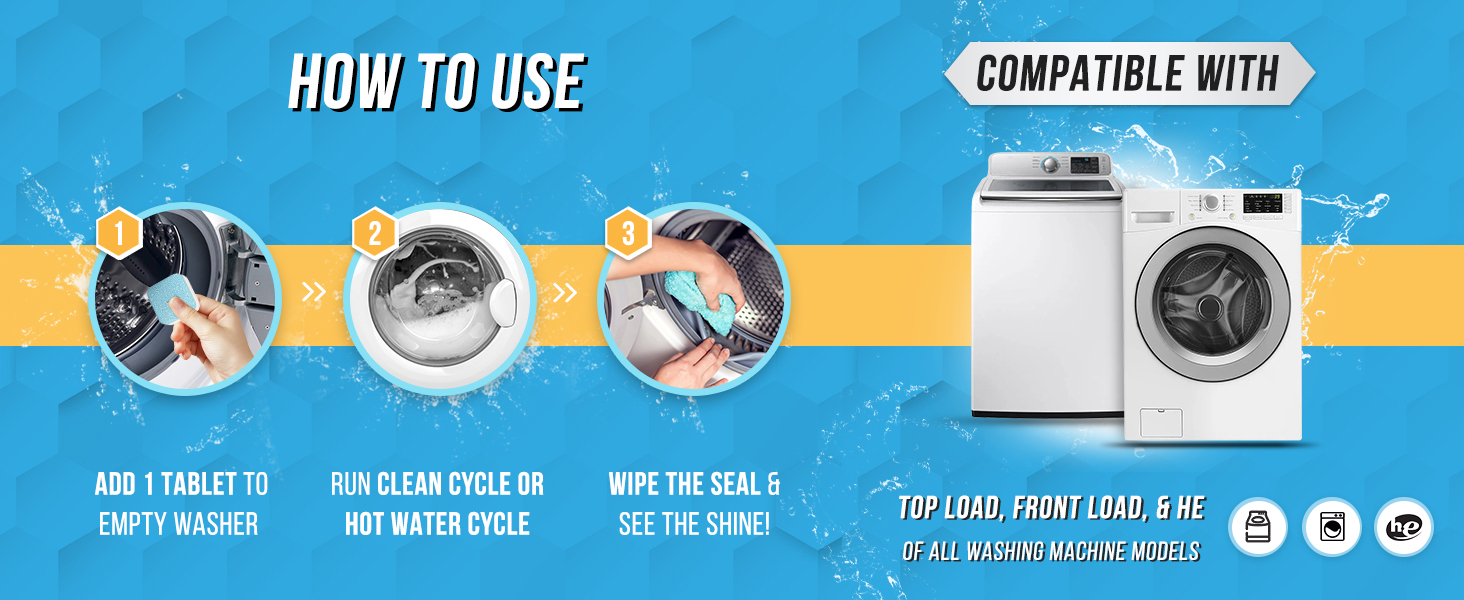 how to use active washing machine cleaner + compatability guide