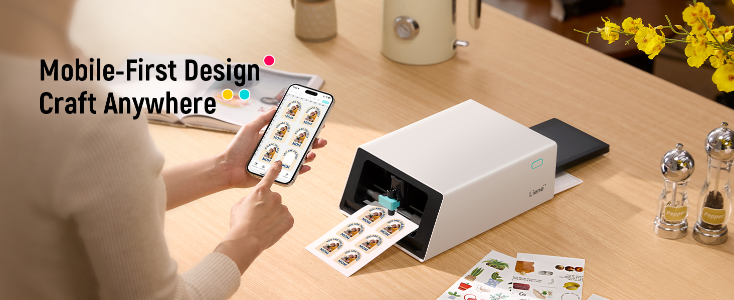 Liene PixCut S1 Photo Sticker Printer Cutting Machine  All in One Sticker Maker Machine