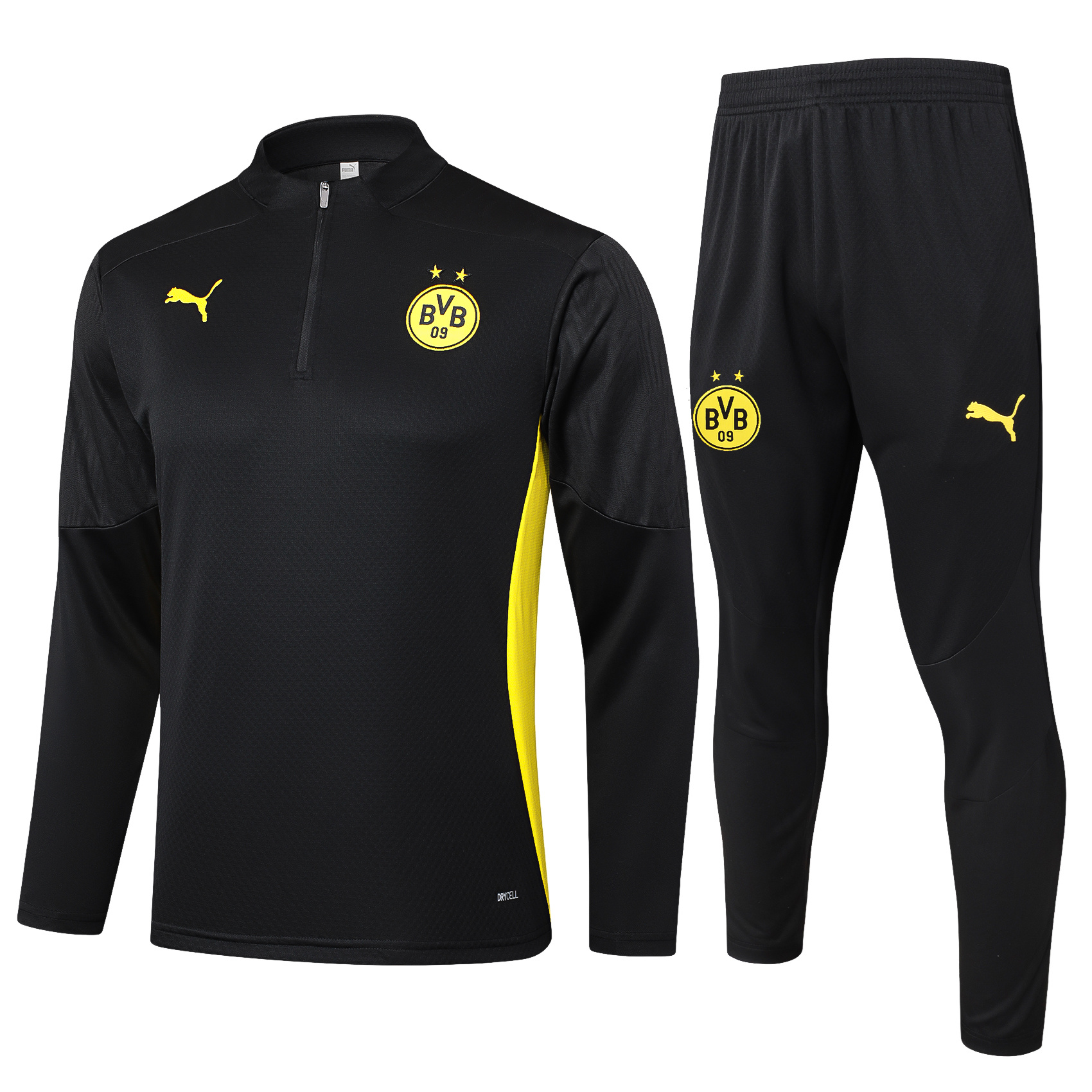 JerseysGala.com | Dortmund 24-25 Long Sleeve Training Set - Player Version - Black -Customize Name, Number and Patch | Worldwide Shipping