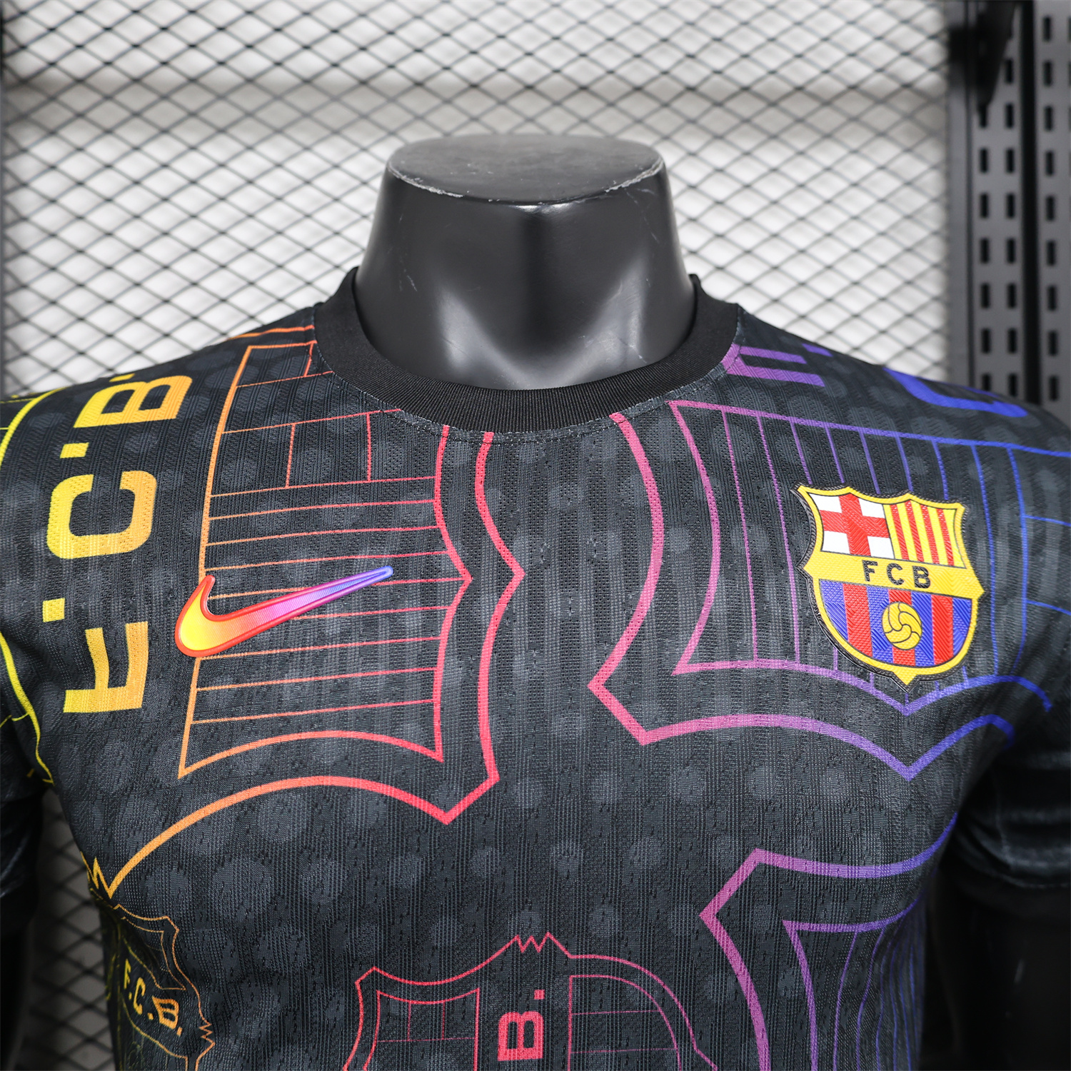 UltraTrikot-Barcelona 24-25 Black Fluorescent ICON Special Edition Jersey - Player Version