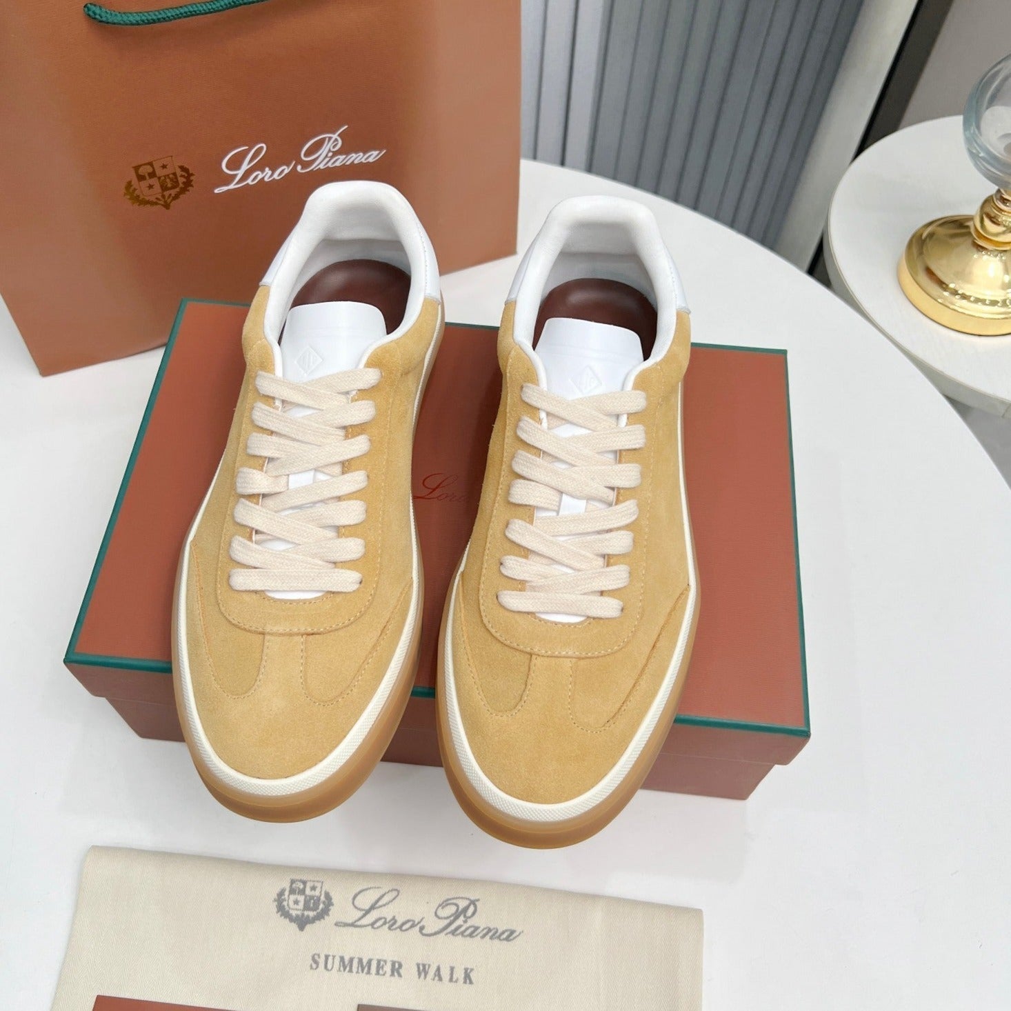 LP TENNIS WALK SNEAKERS TAWNY SUEDE、mysite、Cacoeks