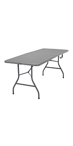 folding table;folding card table;gray folding card table;gray folding table