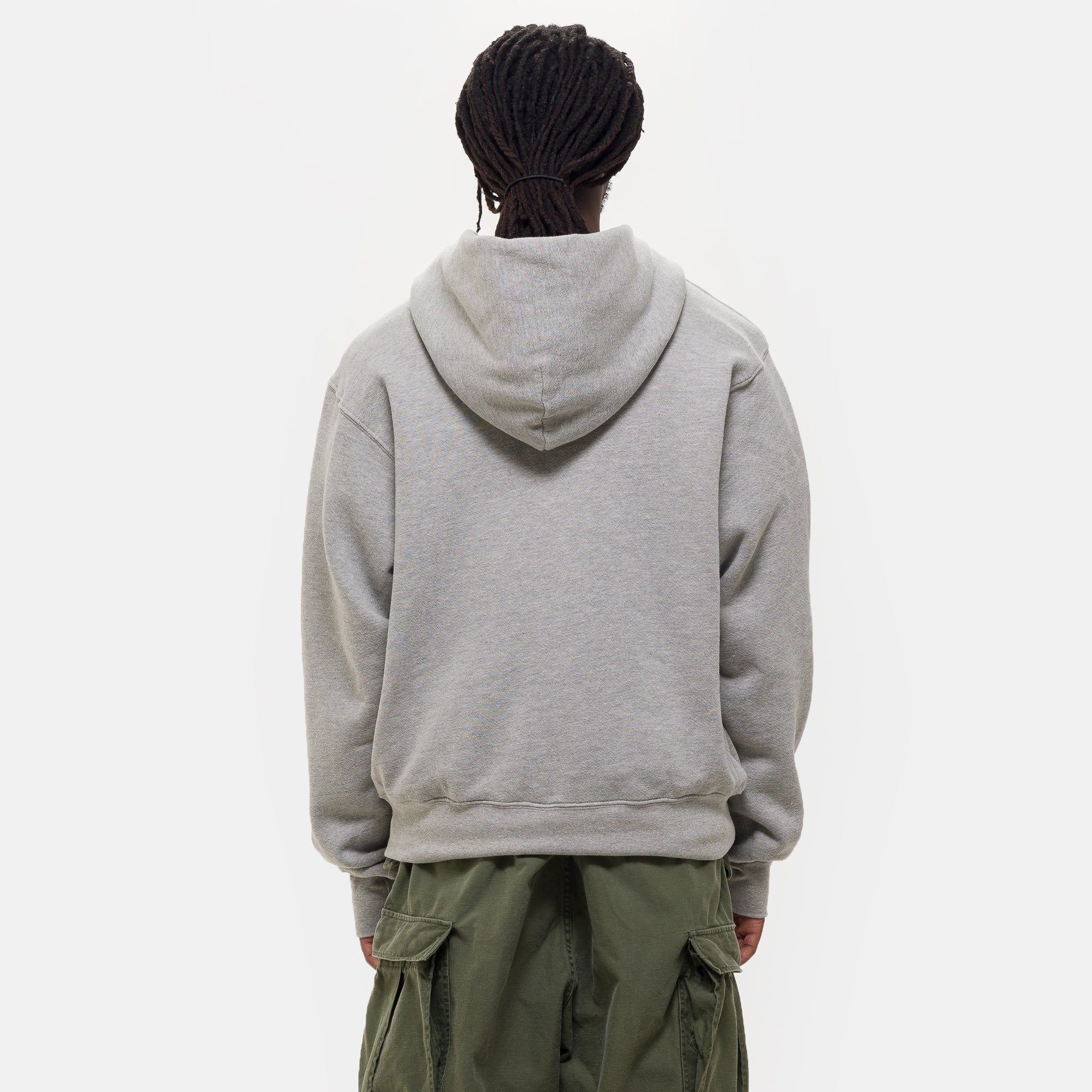 Heavyweight Zip Hoodie in Heather Grey