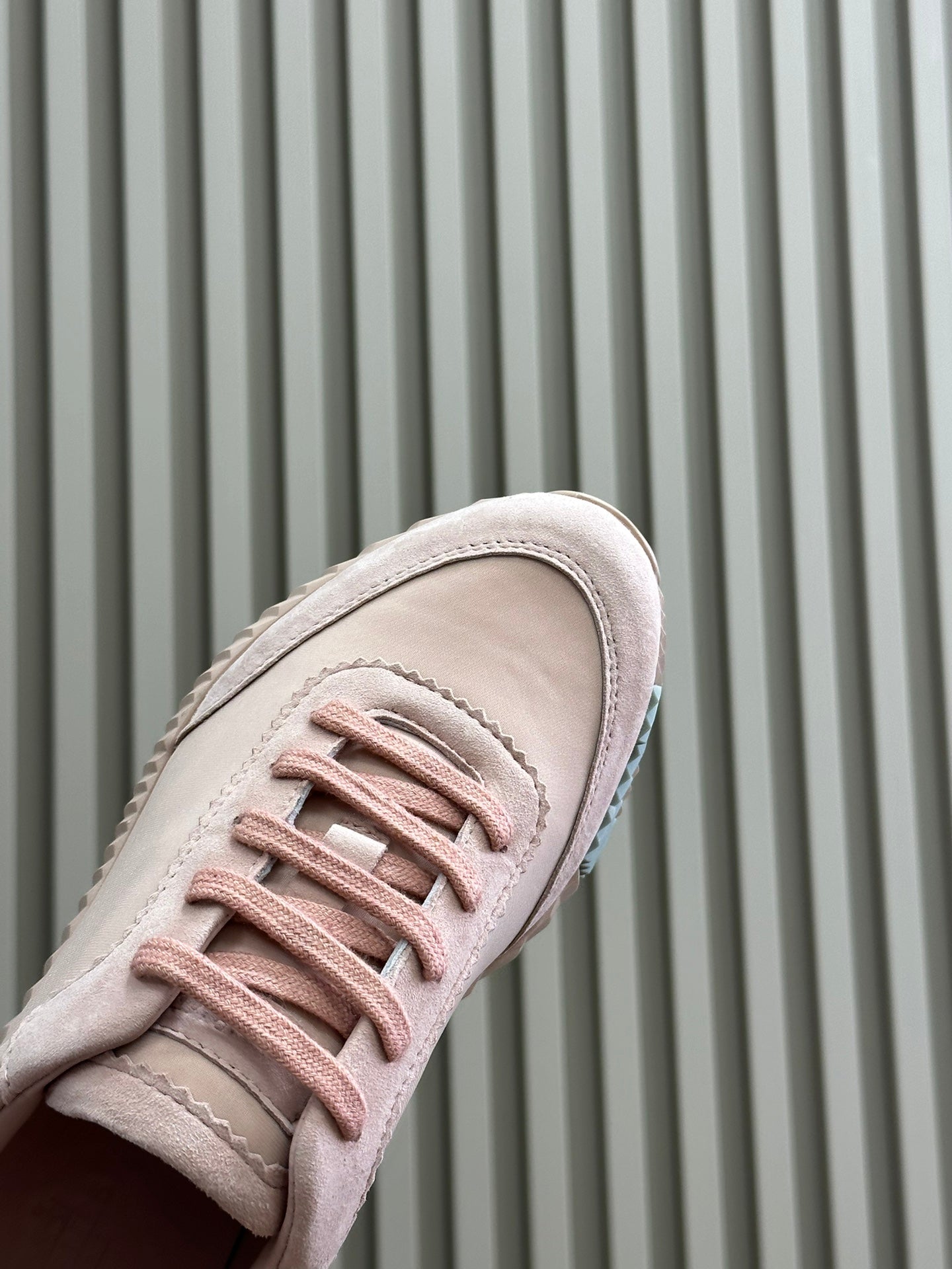 BOUNCING SNEAKERS LIGHT PINK CALFSKIN、mysite、Cacoeks