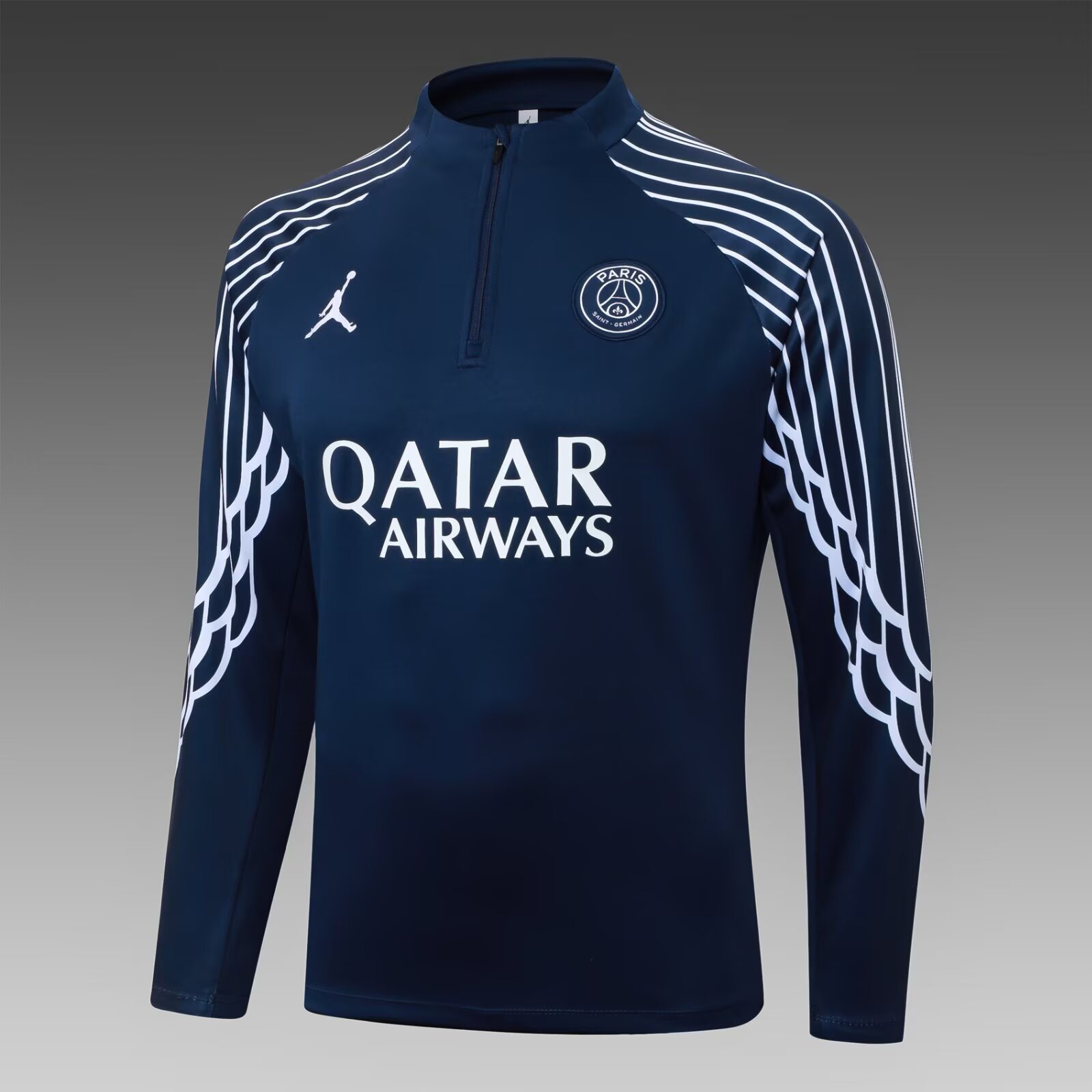 2025/2026 Psg Paris Saint-Germain Half-Pull Training Suit Royal Blue Football Shirt 1:1 Thai Quality Set:football jersey mysite: unitedjerseyfootball 邓江浪:football