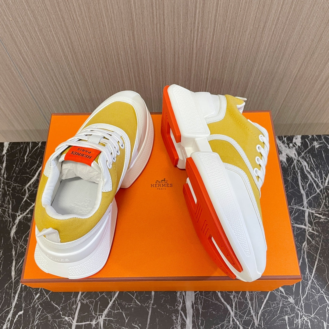 GIGA SNEAKER YELLOW MIX WHITE CALFSKIN、mysite、Cacoeks