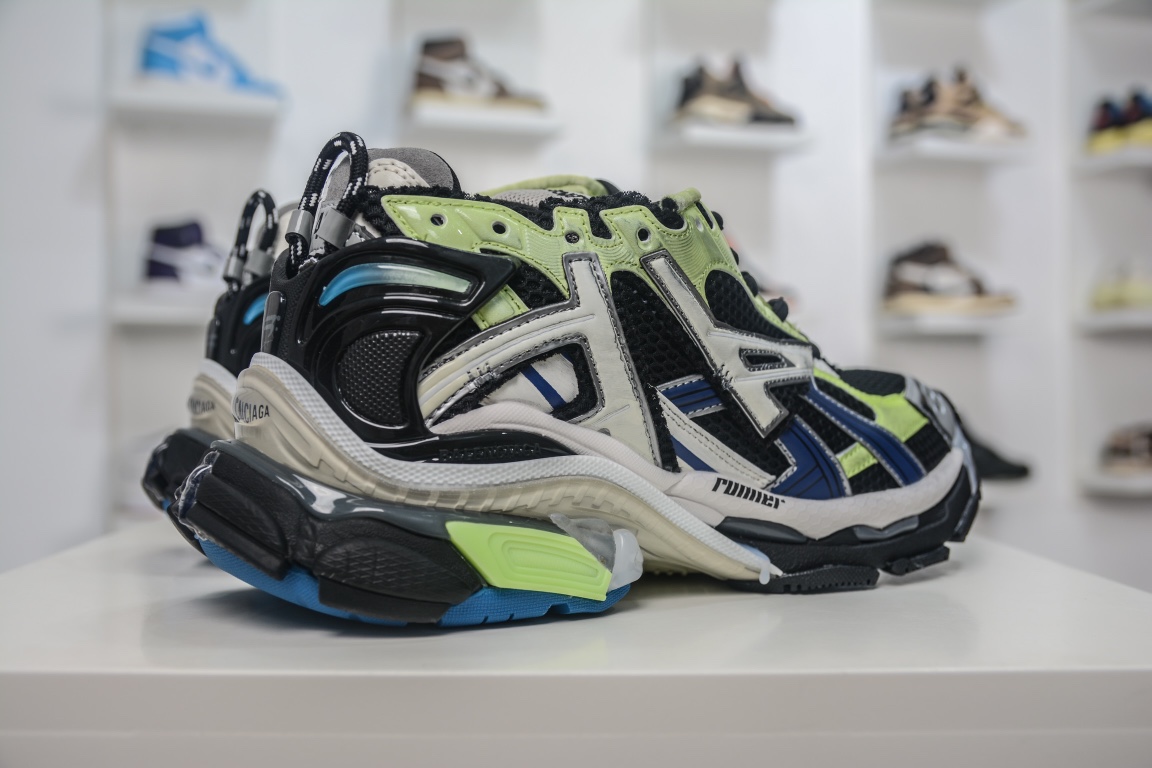 Balenciaga Runner Trainer in Black Blue、mysite、Cacoeks