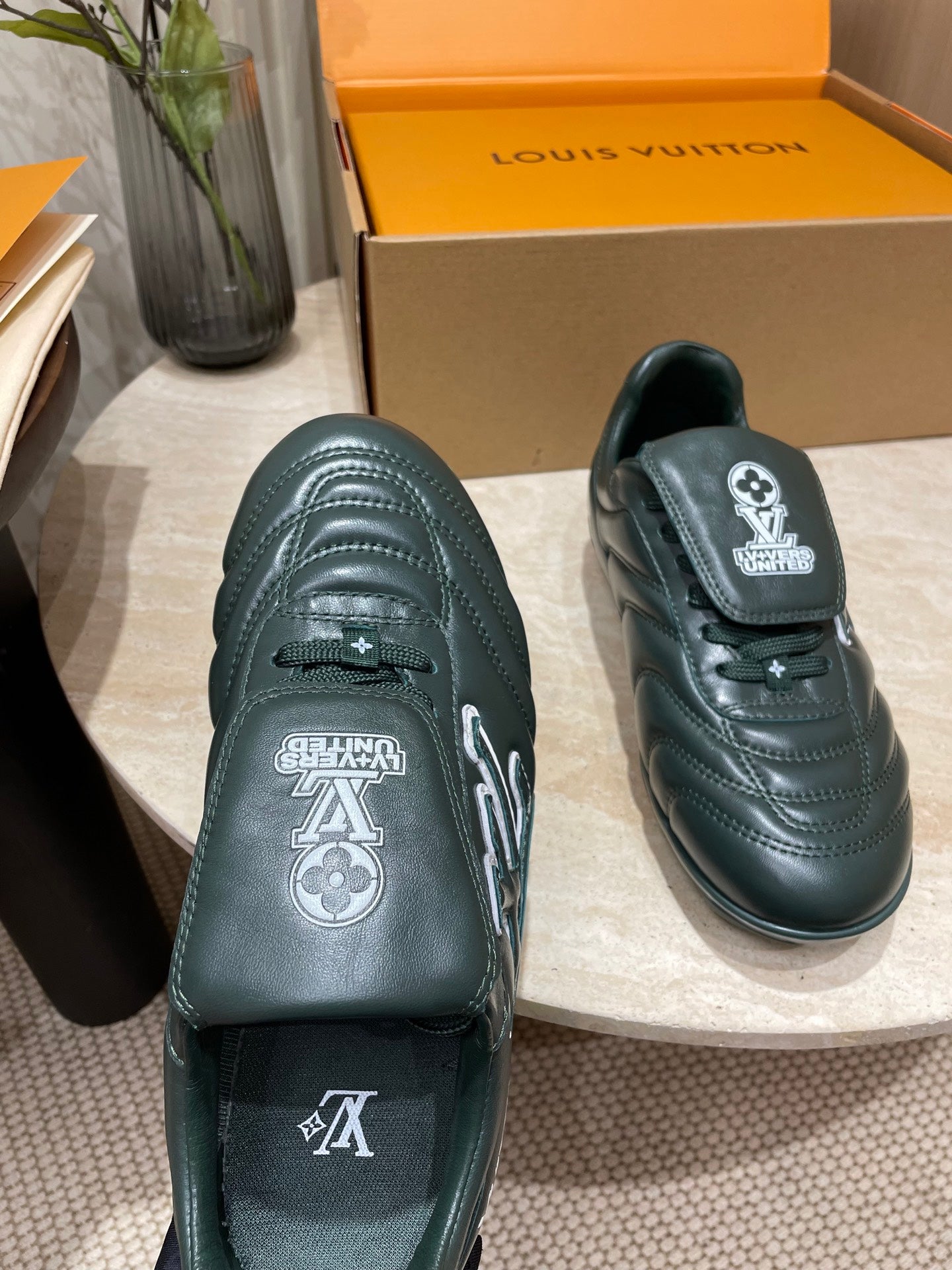 FOOTPRINT SOCCER SNEAKER IN FOREST GREEN CALFSKIN、mysite、Cacoeks