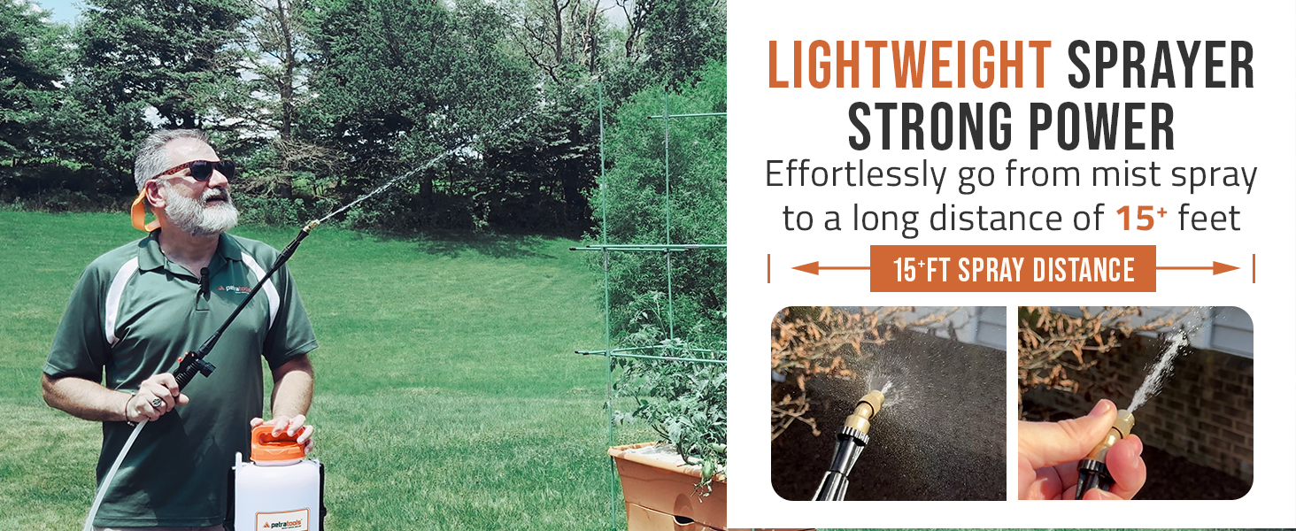 15foot spray distance