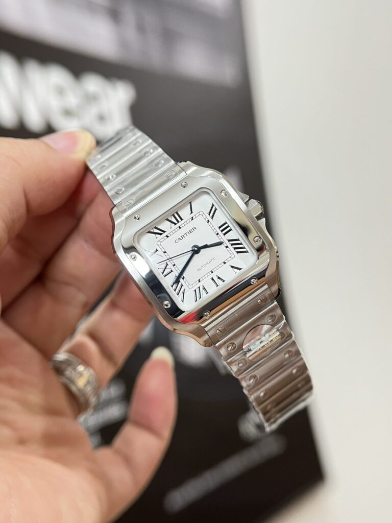 Đồng Hồ Cartier Santos WSSA0029 Replica 11 Nữ BCF 35mm (4)
