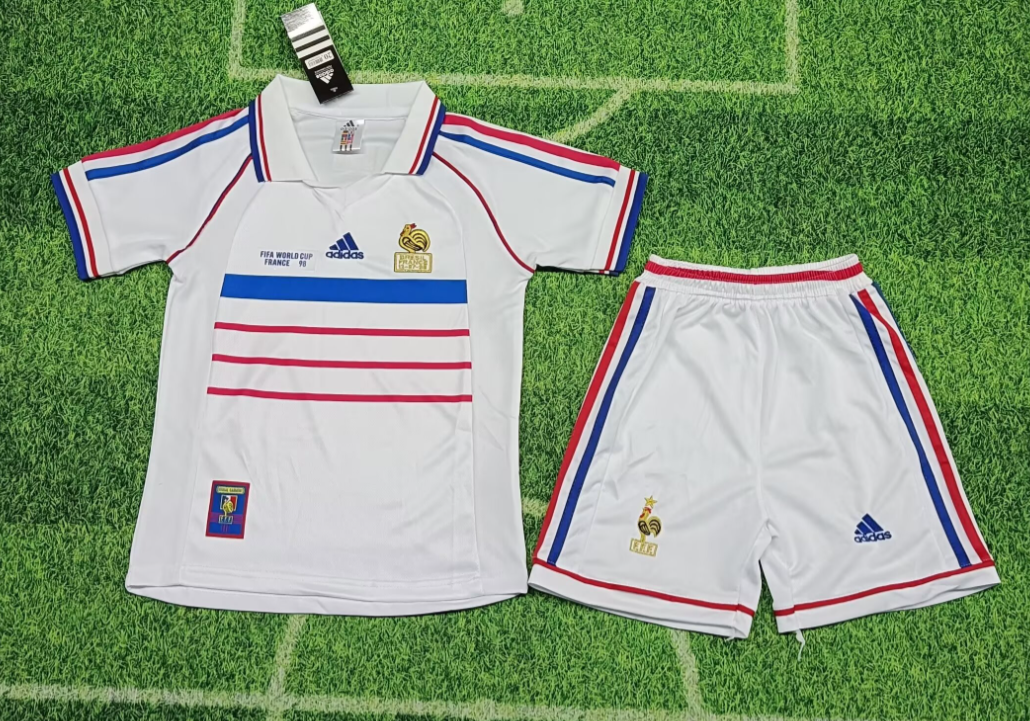 1998 Retro France Away Football Shirt Kids Size Suit-mysite Custom Football Kit- Nextkits