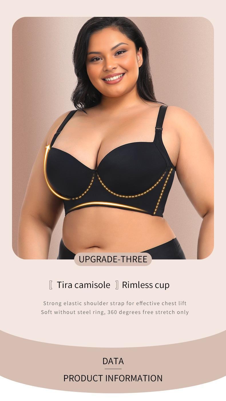 Plus size girls' bra, comfortable, slimming and anti-sagging