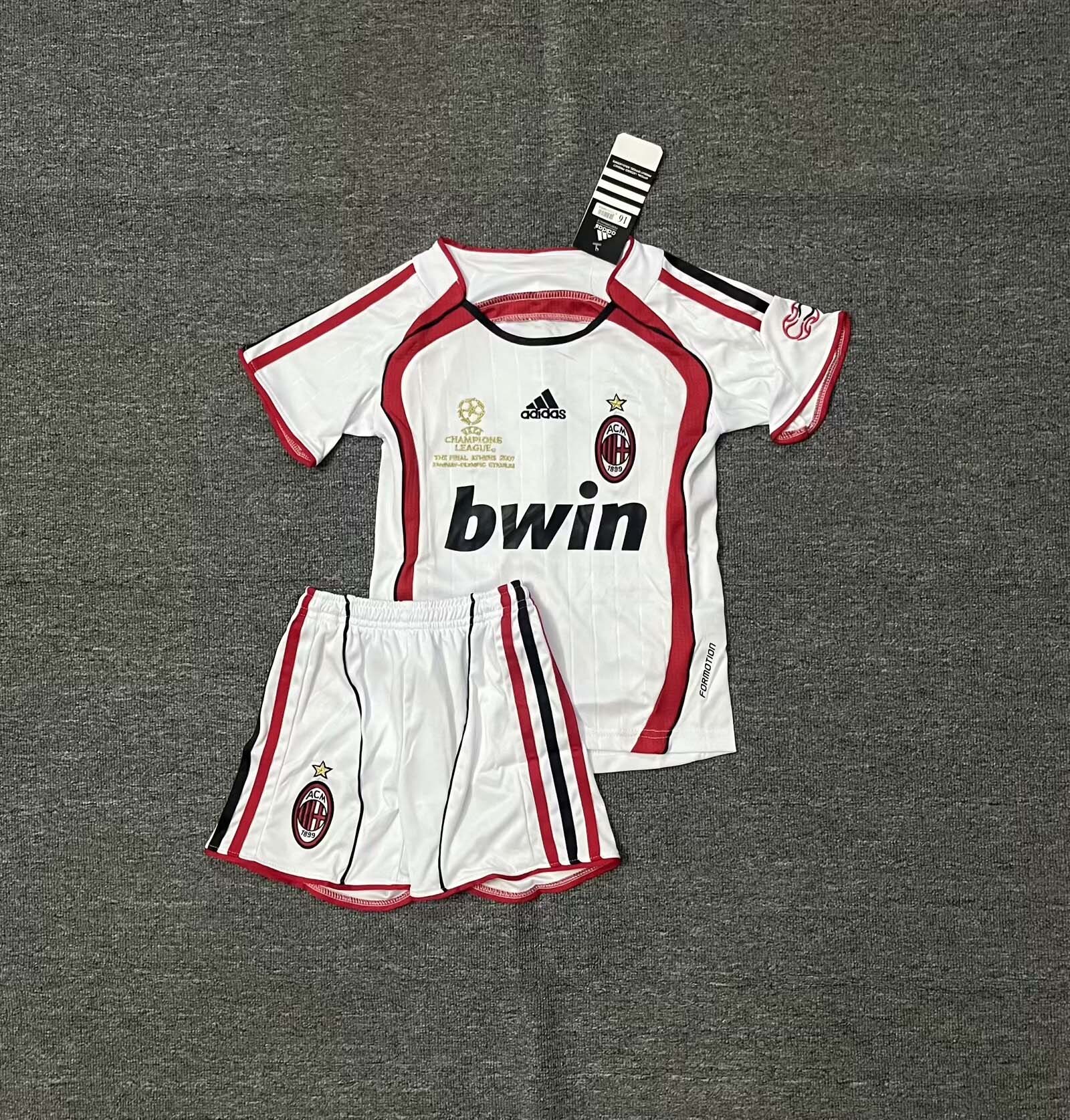 2006/2007 Retro AC Milan Away Soccer Jersey 1:1 Thai Quality Kids Size:football jersey mysite: unitedjerseyfootball 邓江浪:football
