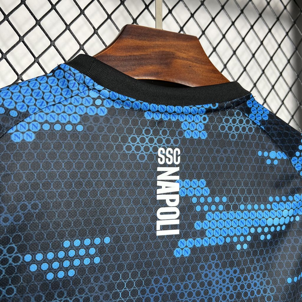 ManixJersey.com | Napoli 24-25 Black Blue Training Jersey - Fans Version -Customize Name, Number and Patch | Worldwide Shipping