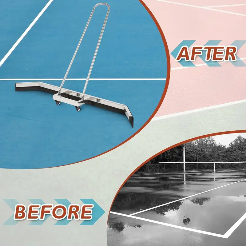 court squeegee professional floor squeegee broom stainless steel silvery details 3