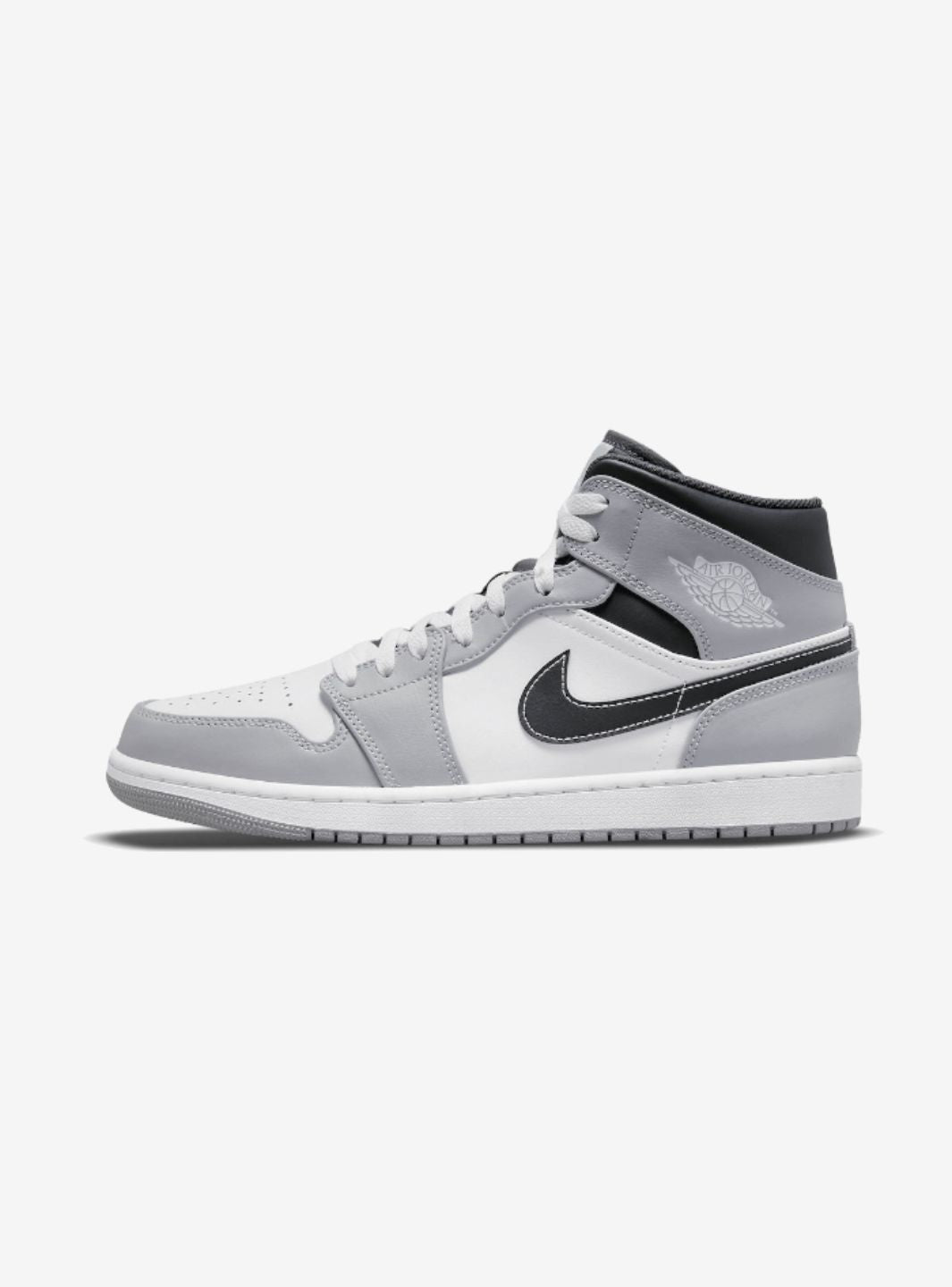 Air Jordan 1 Mid Light Smoke Grey Anthracite、JORDAN、Cacoeks