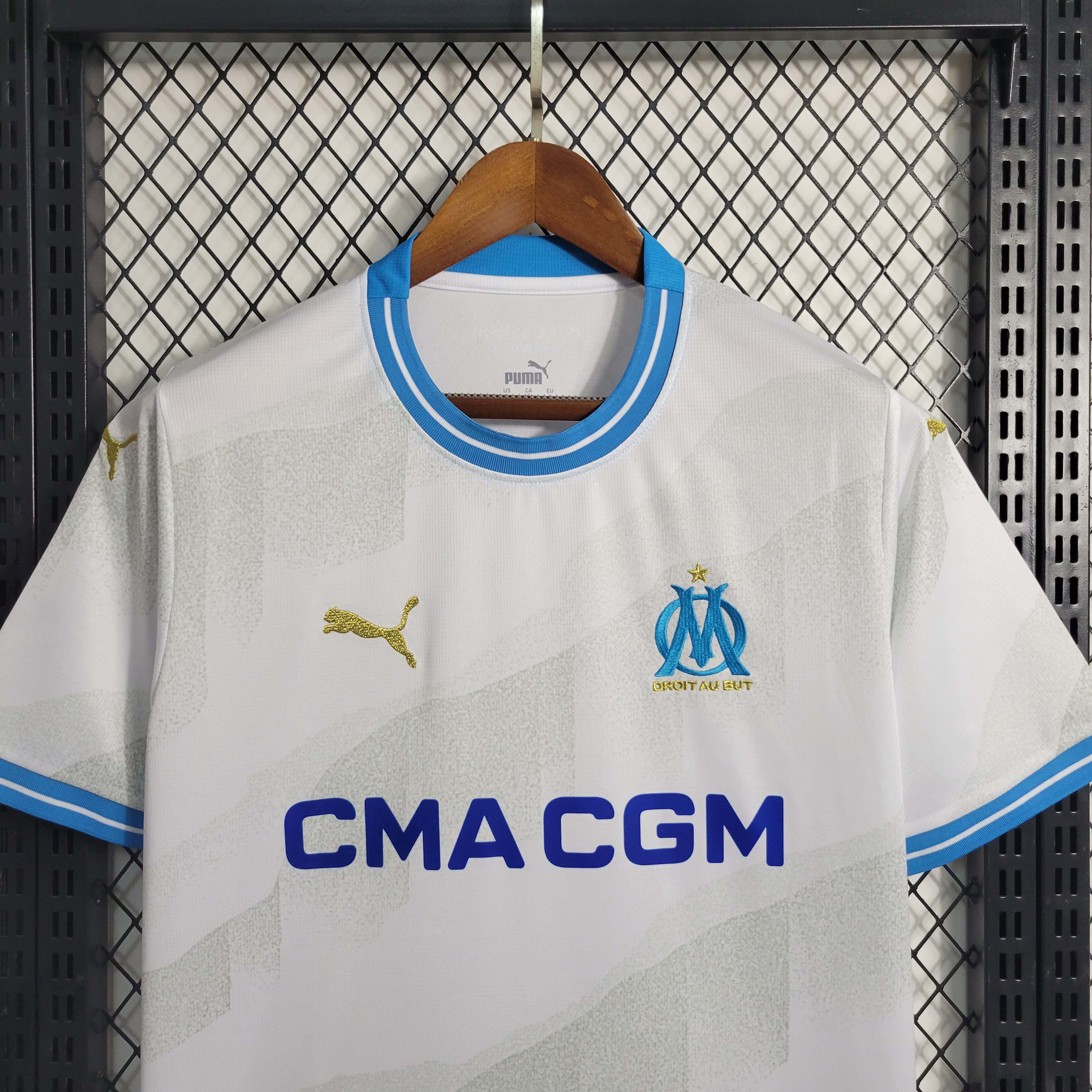 2023/2024 Olympique de Marseille Home Football Jersey:football jersey mysite: unitedjerseyfootball 邓江浪:football