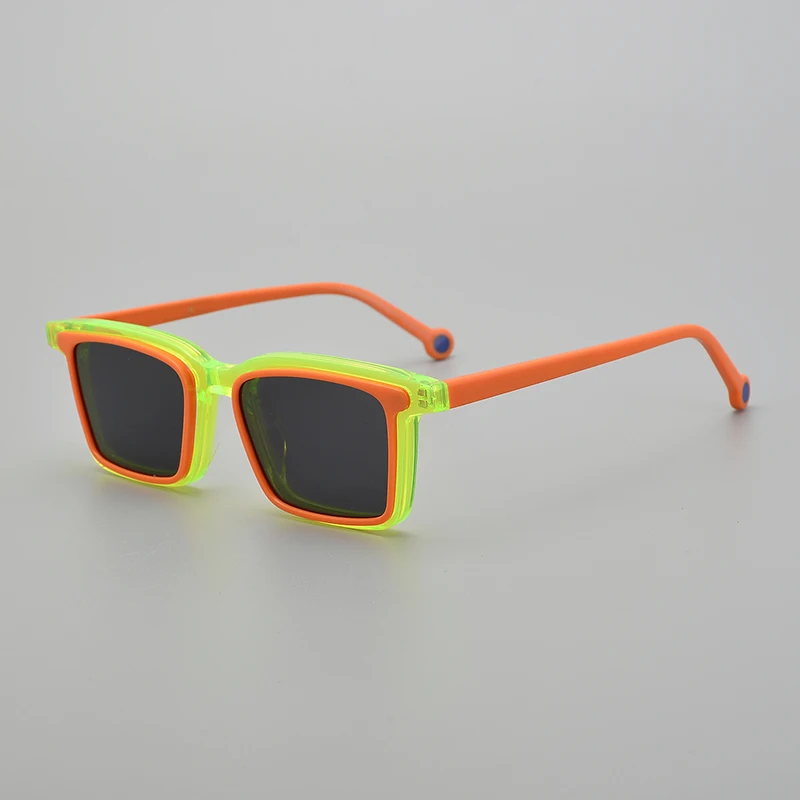 Colorful Clip On Sunglass Titanium Eyeglasses Vintage Optical Glasses Spectacle Frame Prescritpion Lens  G2307