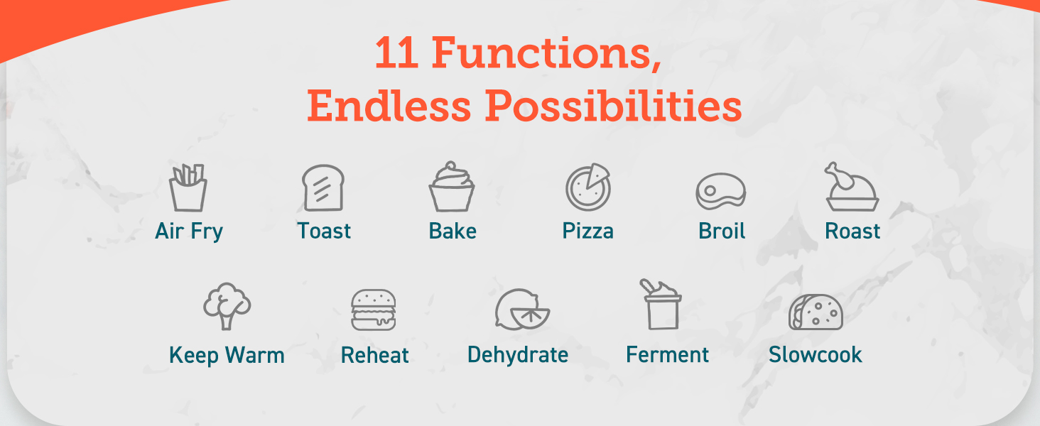 11 functions，endless possibilities