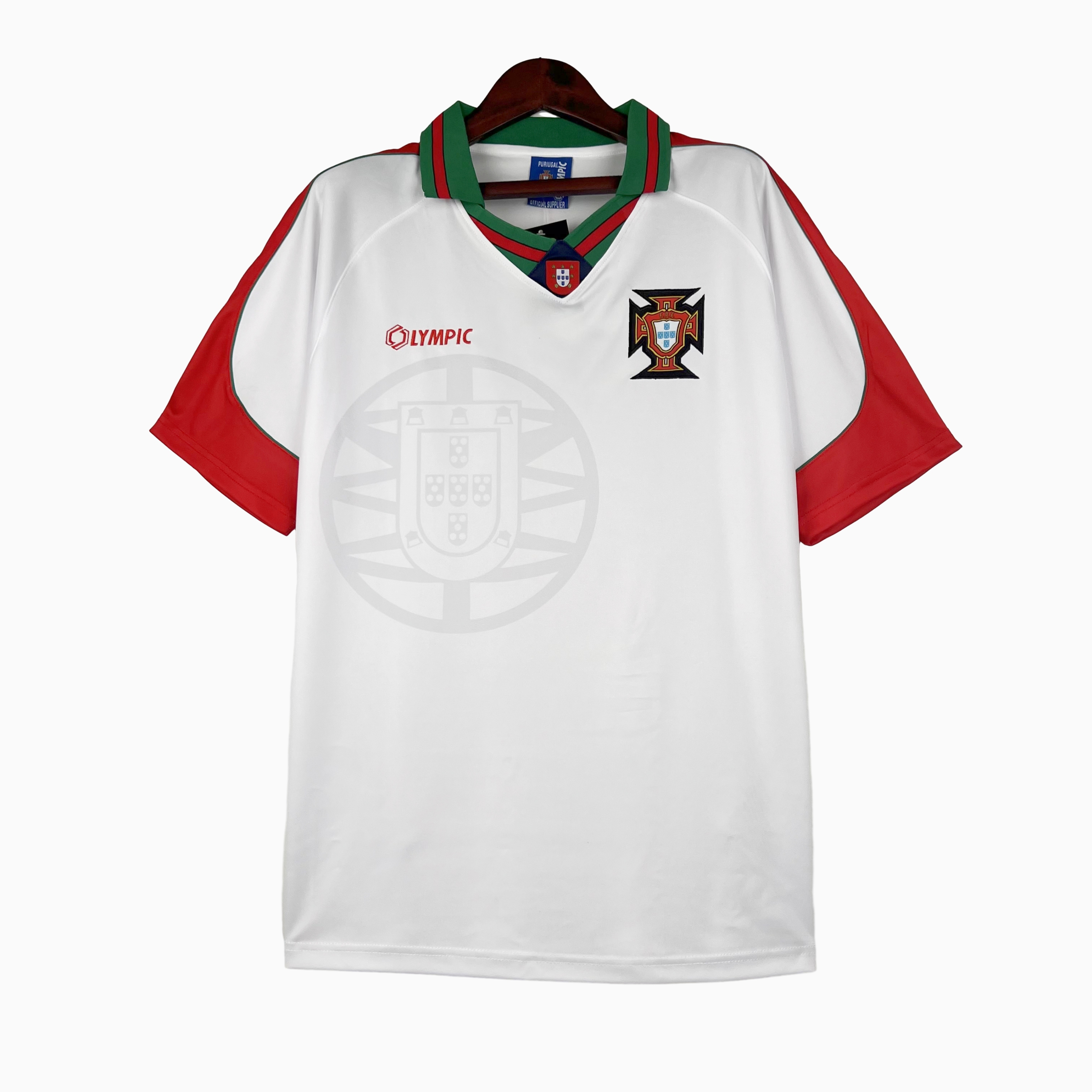 ManixJersey.com | Retro Portugal 1996-97 Away Stadium Jersey -Customize Name, Number and Patch | Worldwide Shipping
