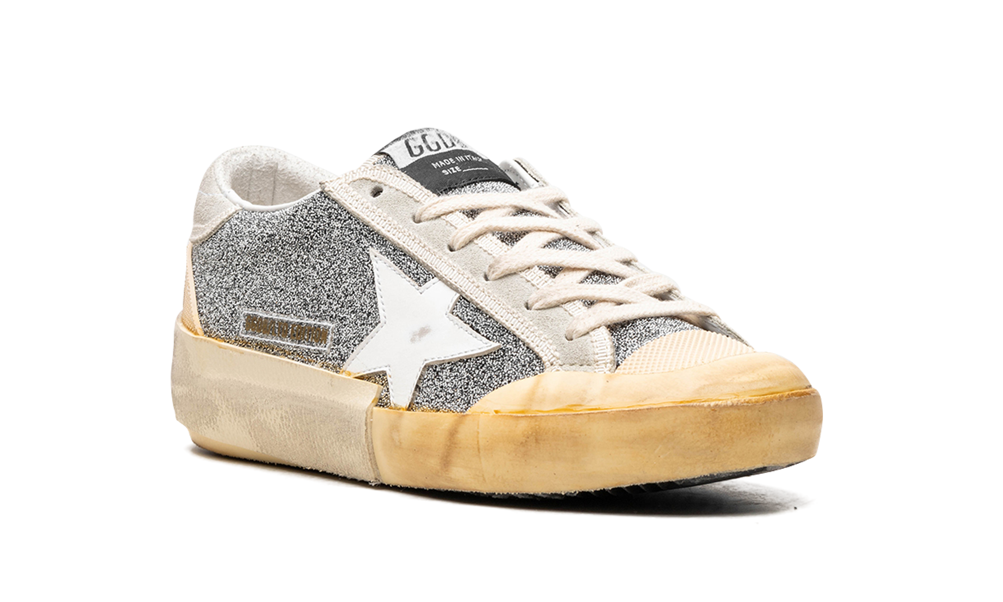 SUPER-STAR CRYSTAL UPPER LEATHER STAR CRYSTAL TOE AND TONGUE SUEDE HEEL RUBBER SPUR "SILVER WHITE ICE VANILLA"、mysite、Cacoeks