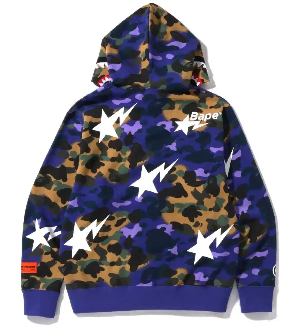 BAPE Shark x Heron Preston Mix 1st Camo Relaxed Fit Hoodie、mysite、Cacoeks
