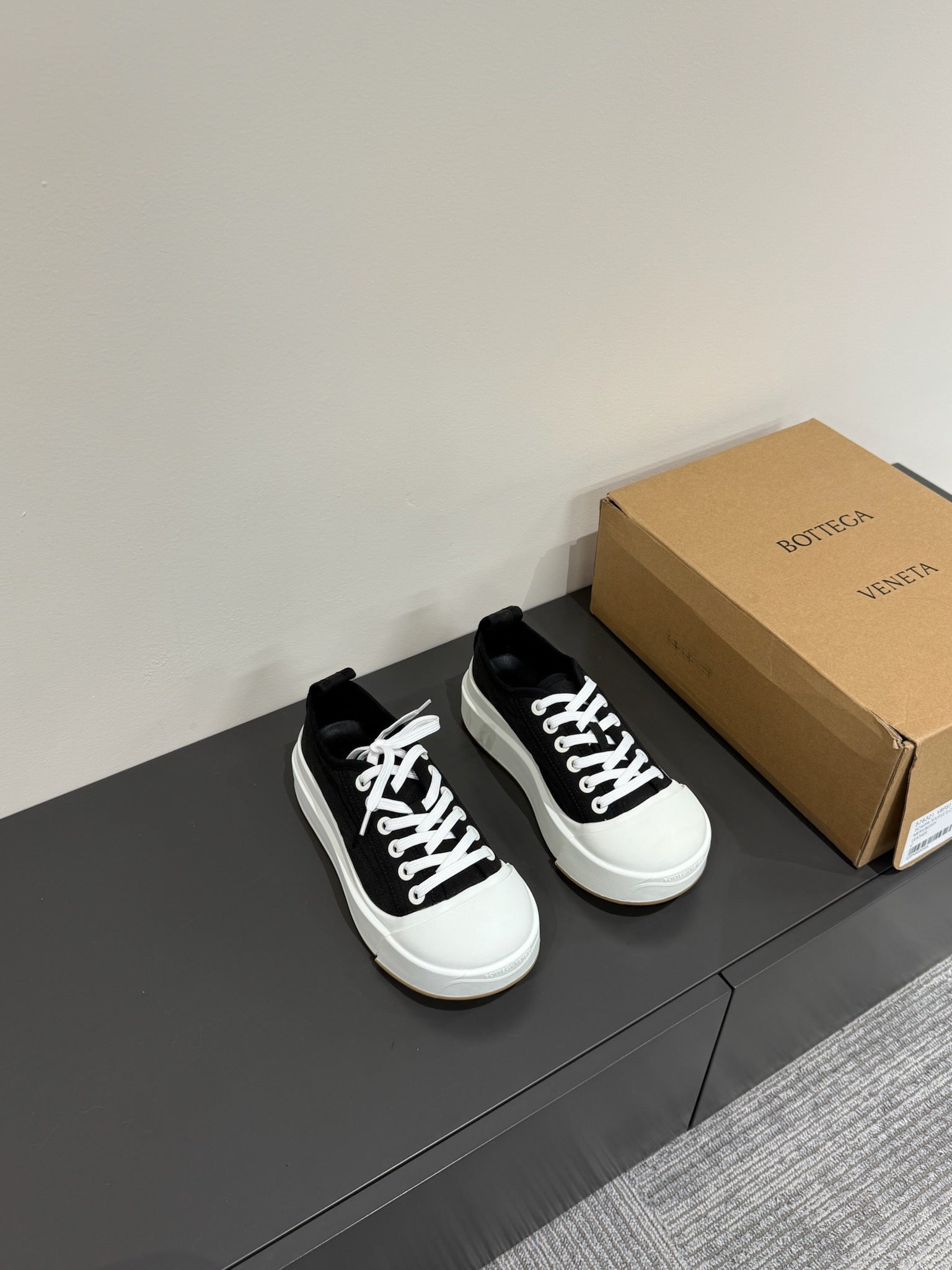 VULCAN PLATFORM SNEAKER IN BLACK CANVAS、mysite、Cacoeks