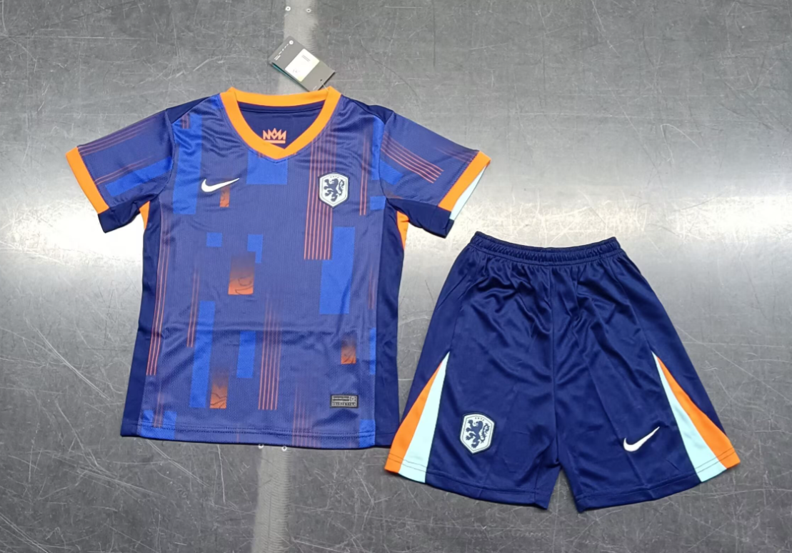 24/25 Netherlands Authentic Away Football Shirt Kids Size Suit-mysite Custom Football Kit- Nextkits